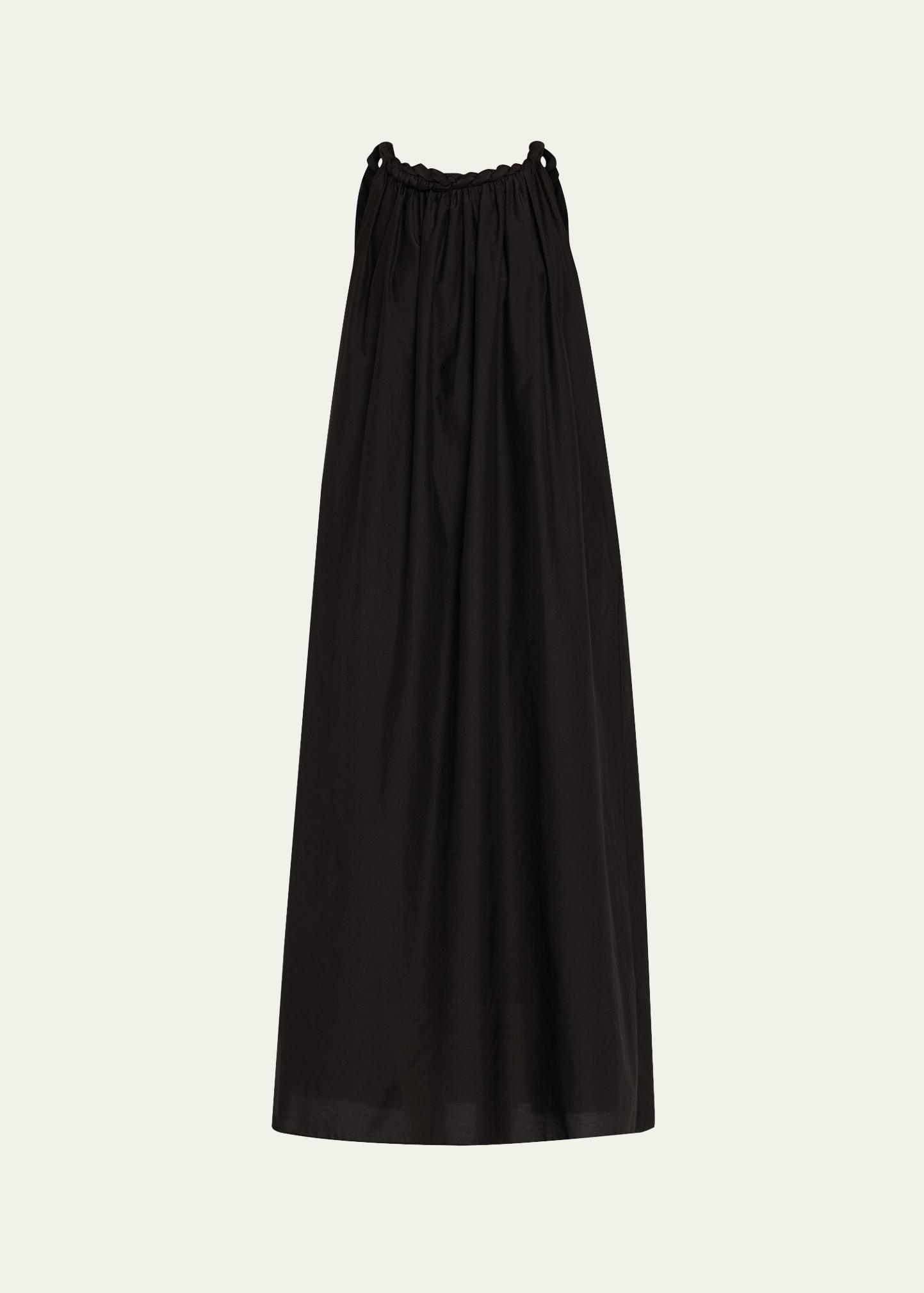 kika long gathered dress
