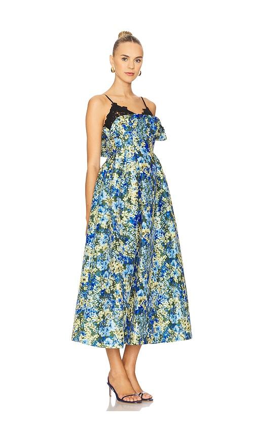 kika vargas theresa dress in green.