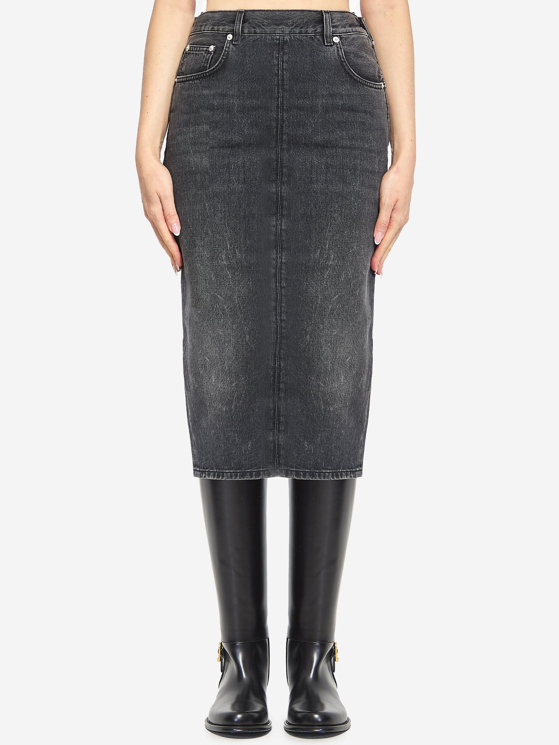 kim authentic denim skirt