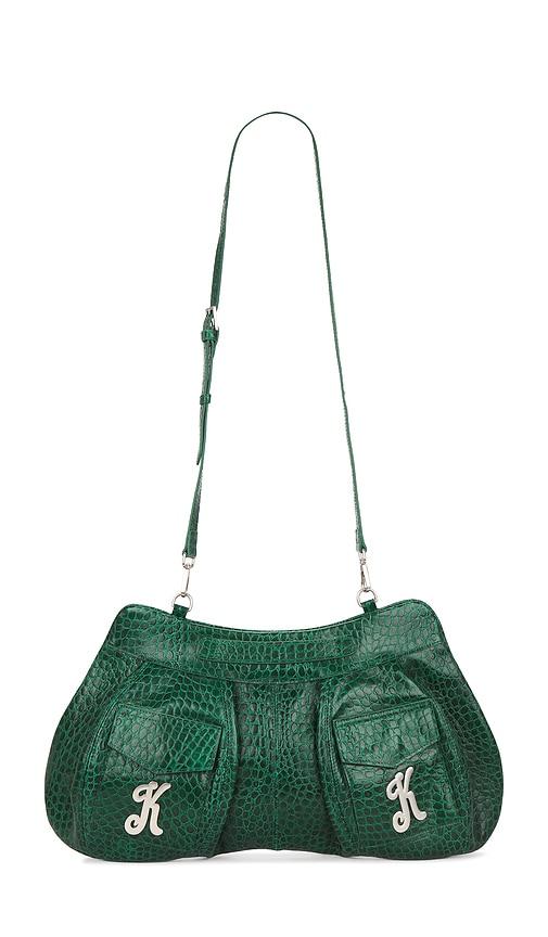 kim shui butt bag in green.