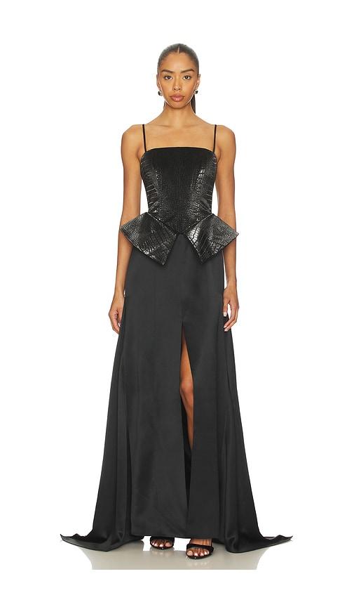 kim shui dress in black.