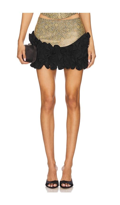 kim shui marcela combo skirt in black.
