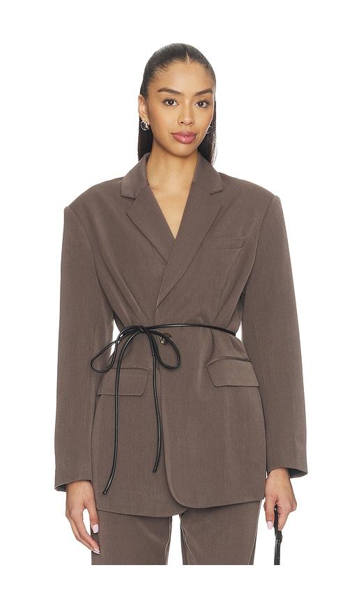 kimberly taylor caroline blazer in brown.