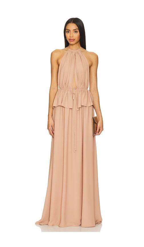 kimberly taylor skye dress in nude.