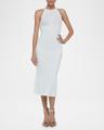 kimi pleated-hem knit dress