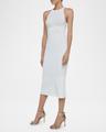 kimi pleated-hem knit dress