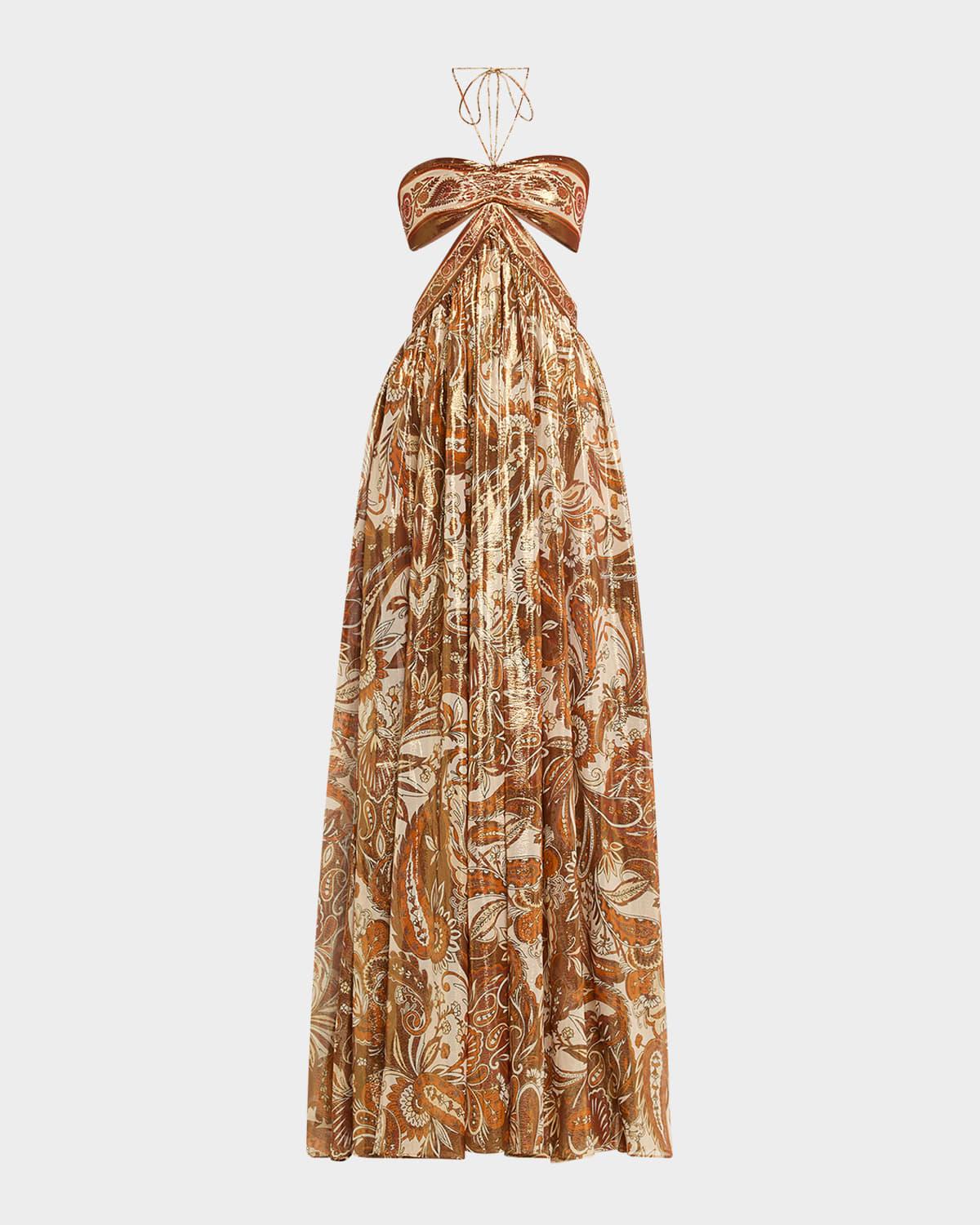 kimmy halter cut-out gown