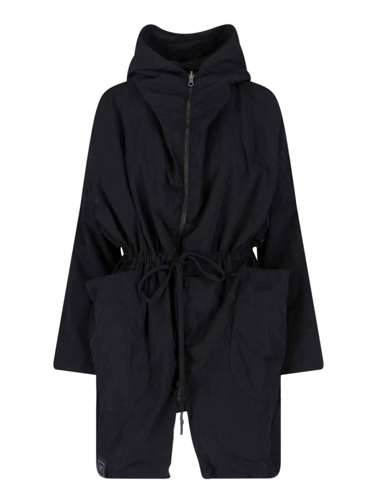 kimono rain jackets black polyamide - women