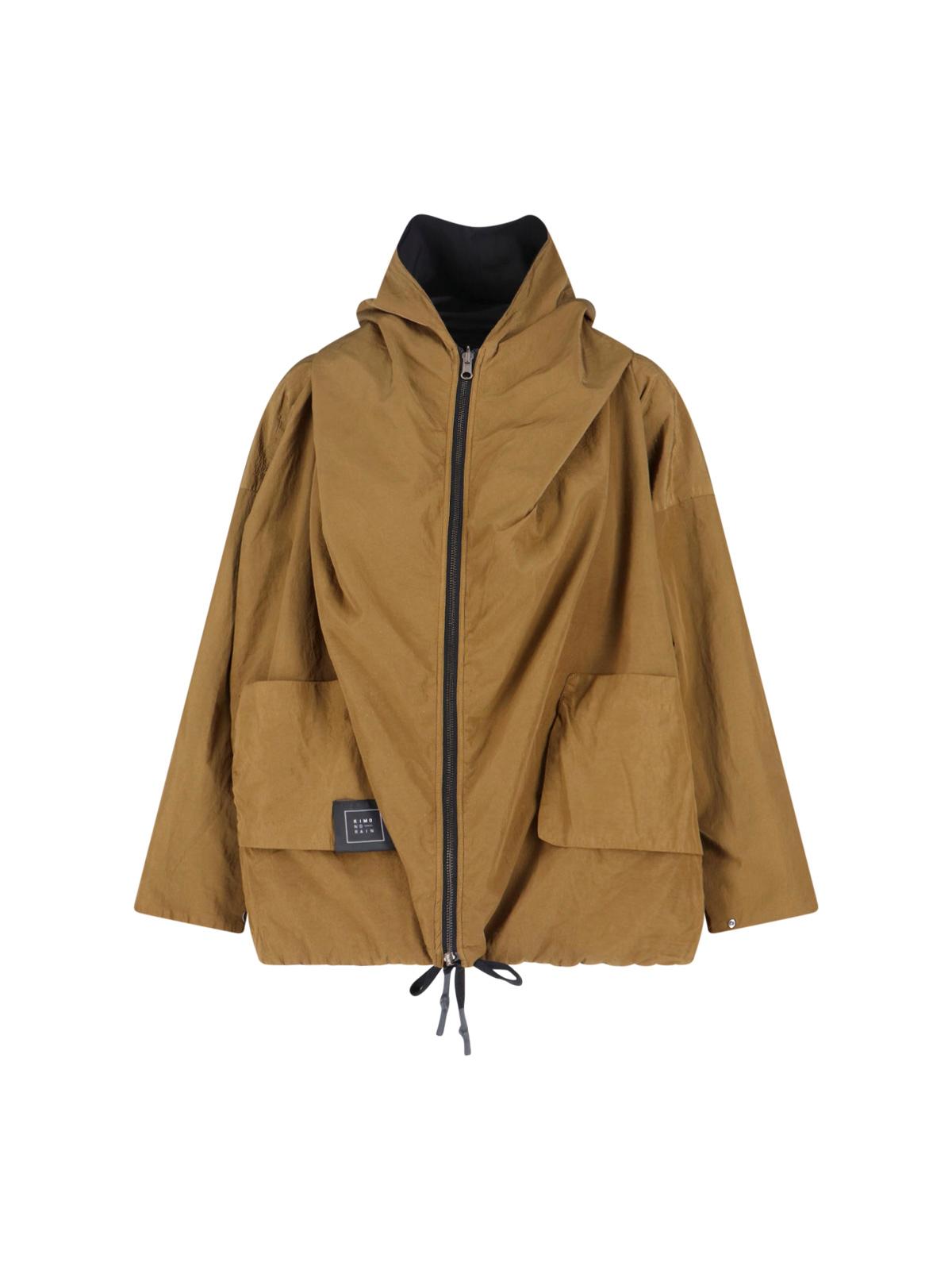 kimono rain jackets brown polyamide - women