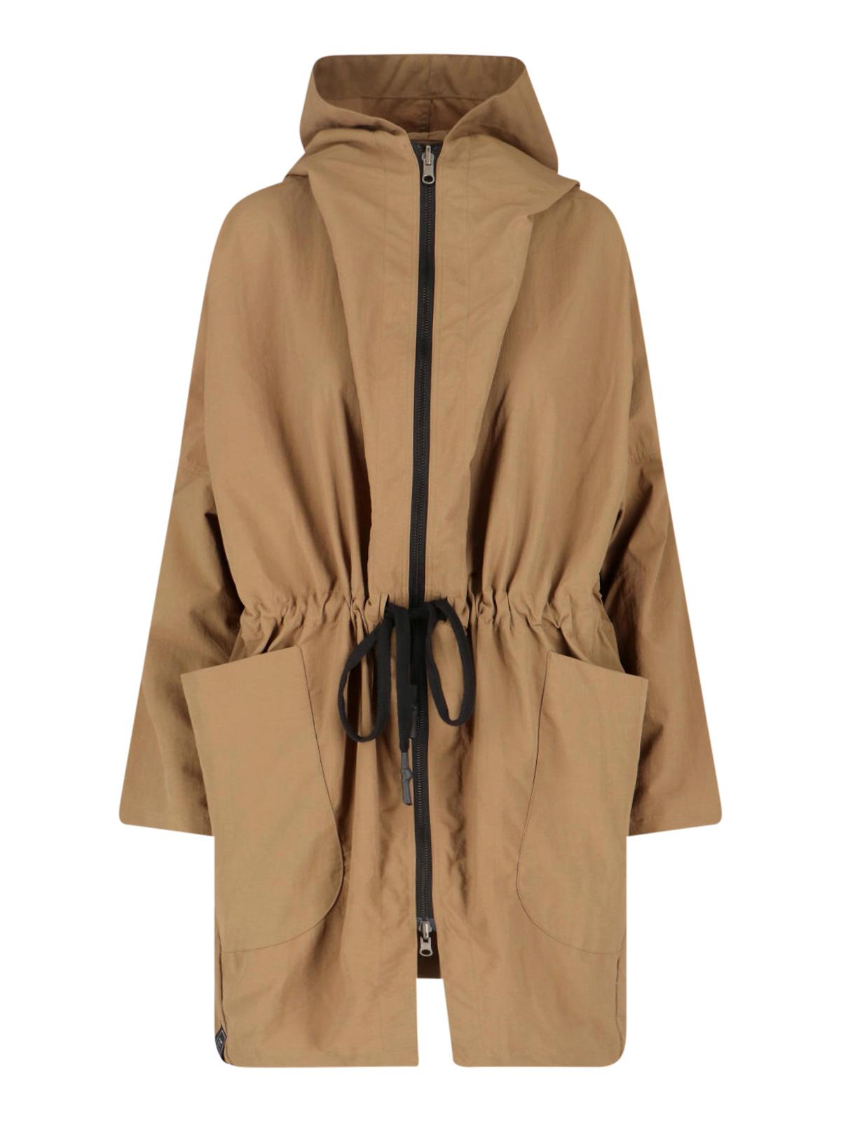 kimono rain jackets brown polyamide - women