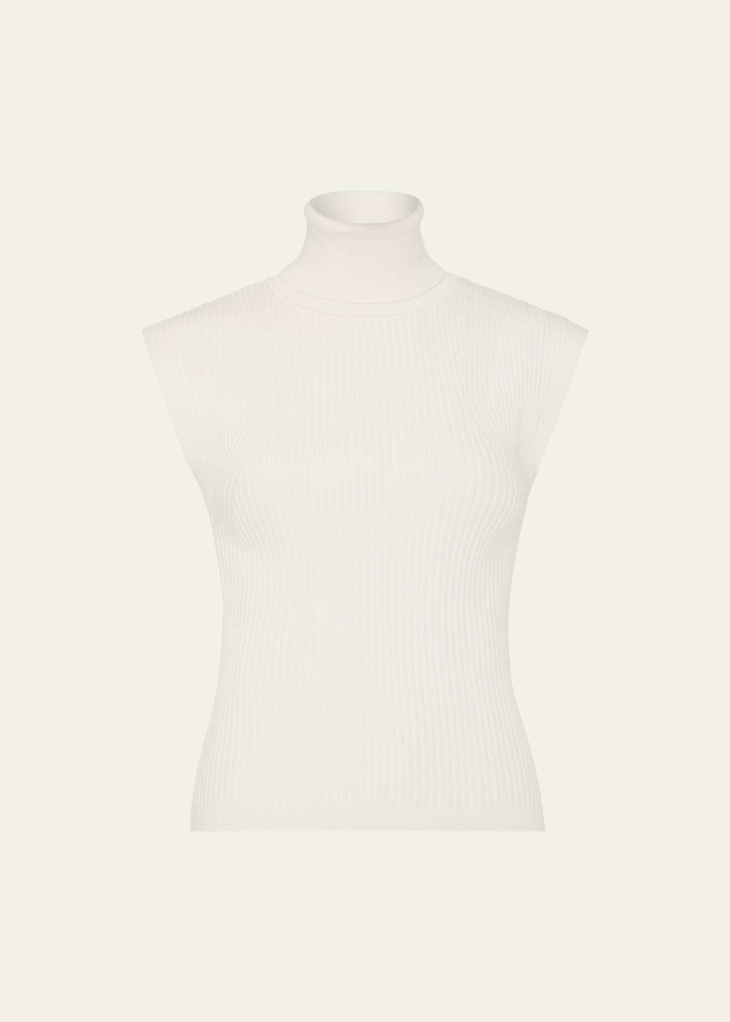 kinley sleeveless ribbed turtleneck top