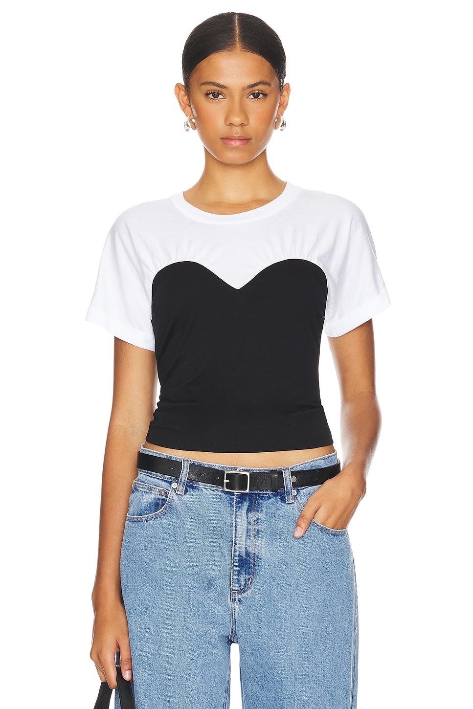 kinsley contrast sweetheart tee