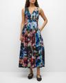 kiran v-neck midi dress