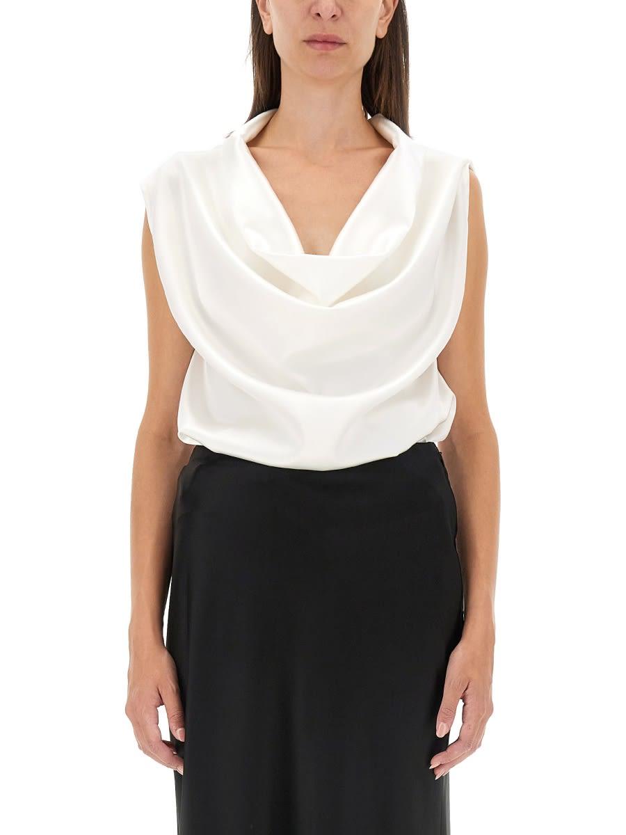 kiton shirt with dropped collar