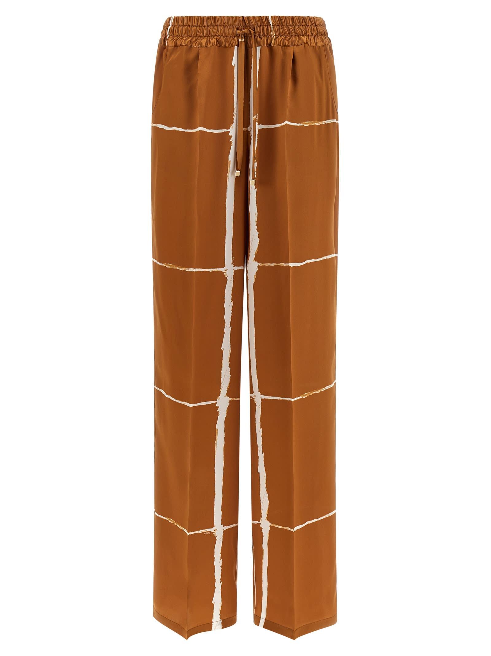 kiton silk pants