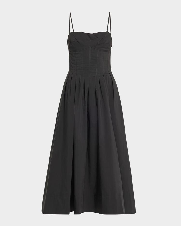 kittiya sleeveless a-line midi dress