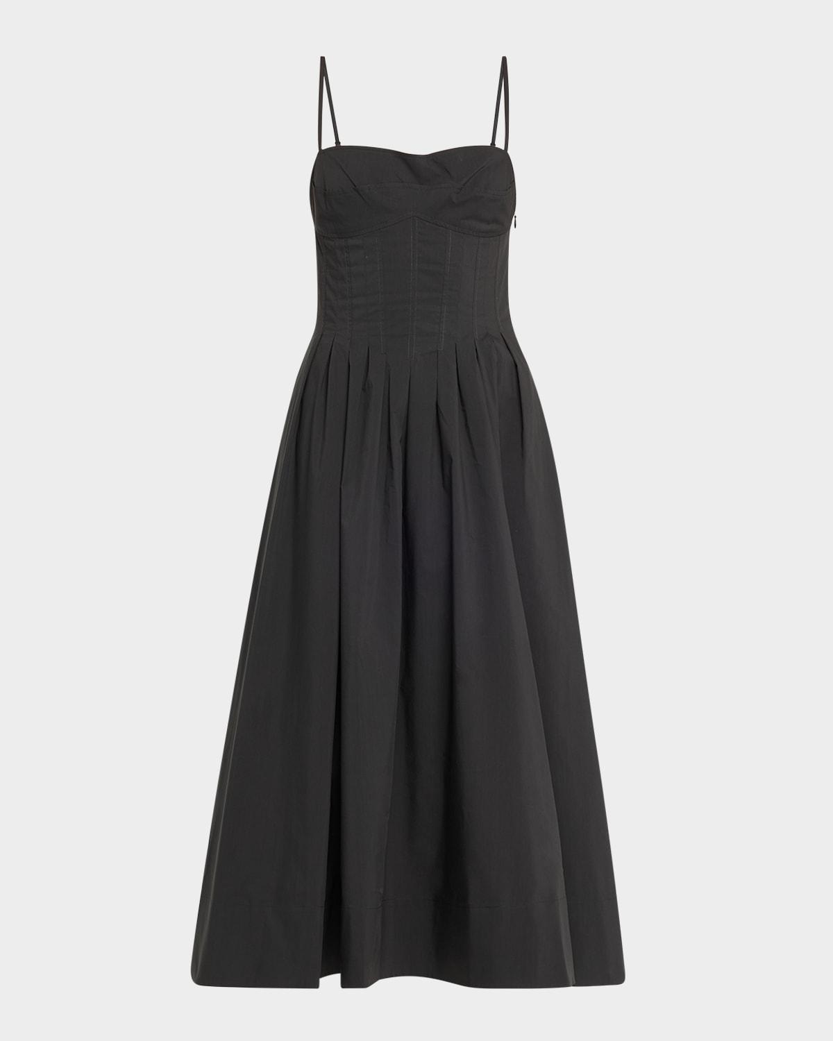 kittiya sleeveless a-line midi dress