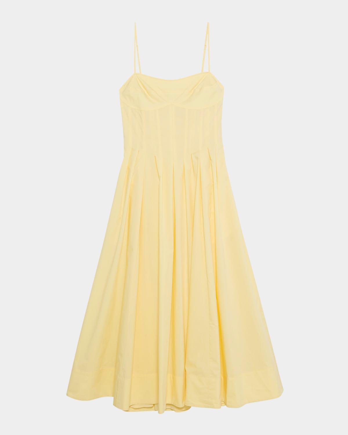 kittiya sleeveless a-line midi dress