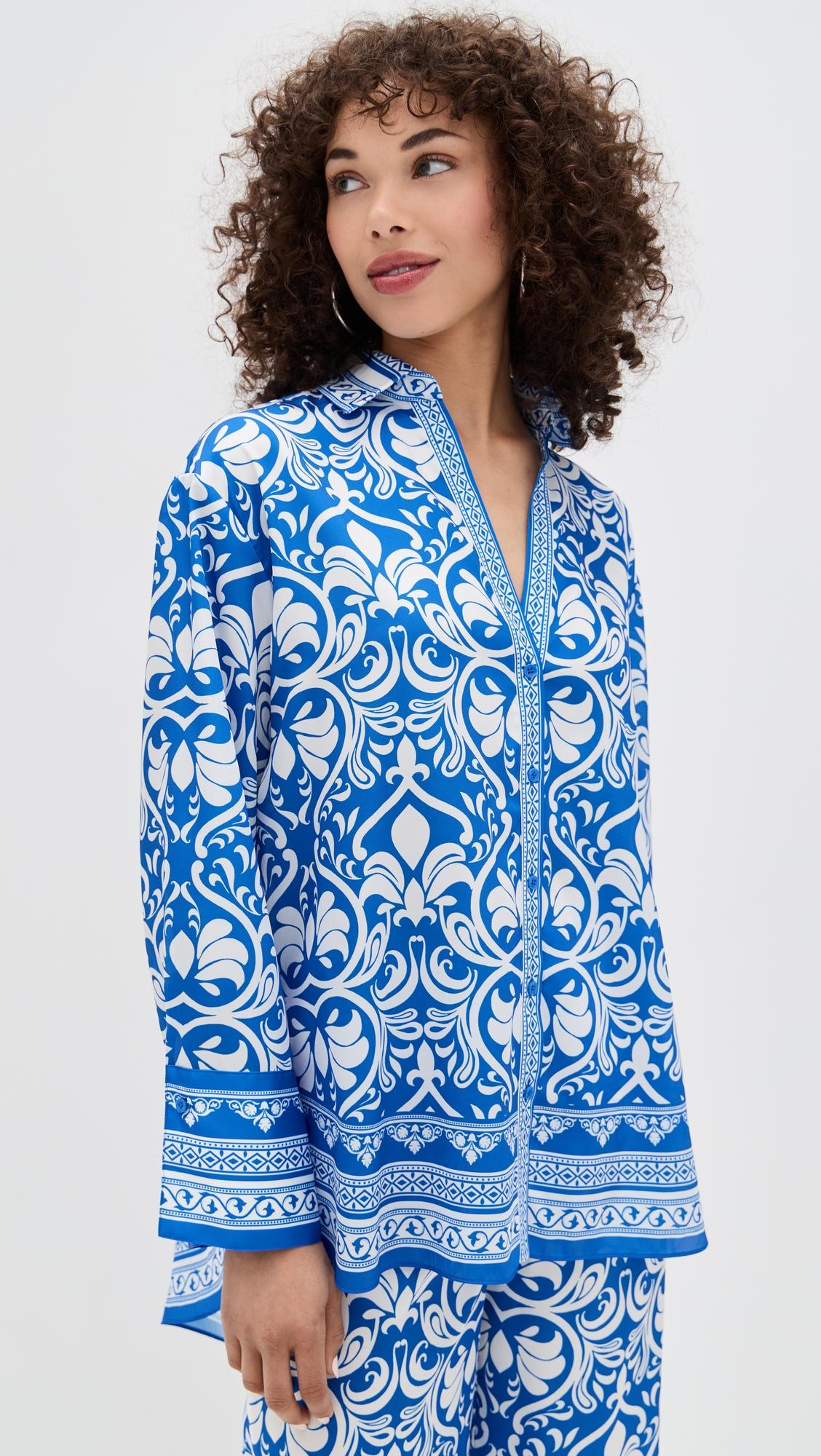 kiva oversized pajama shirt