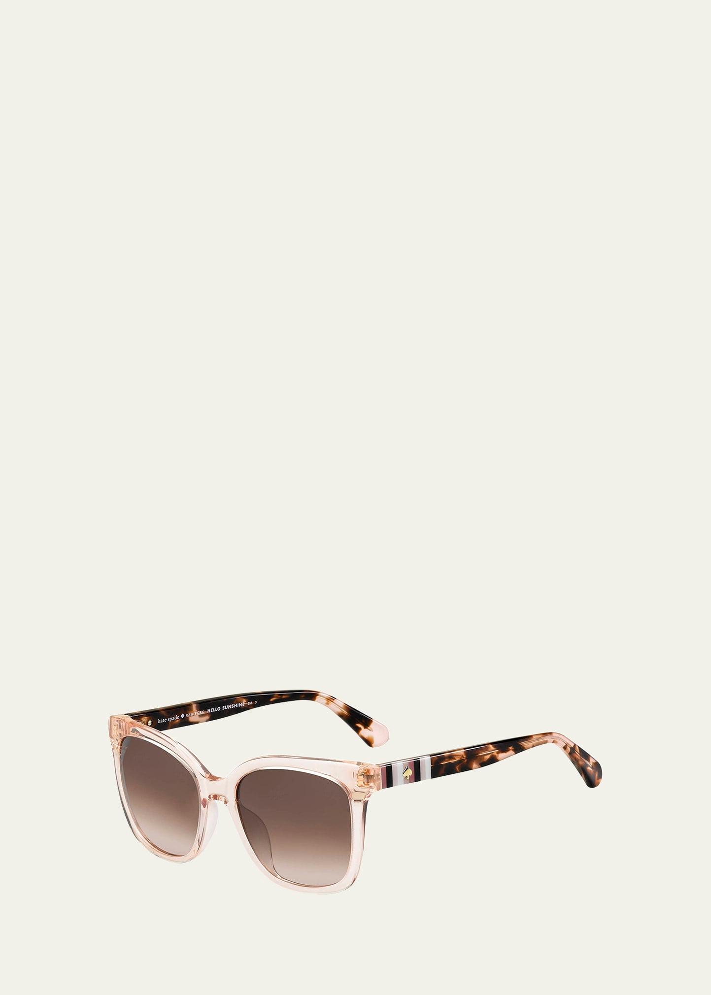 kiyas acetate rectangle sunglasses