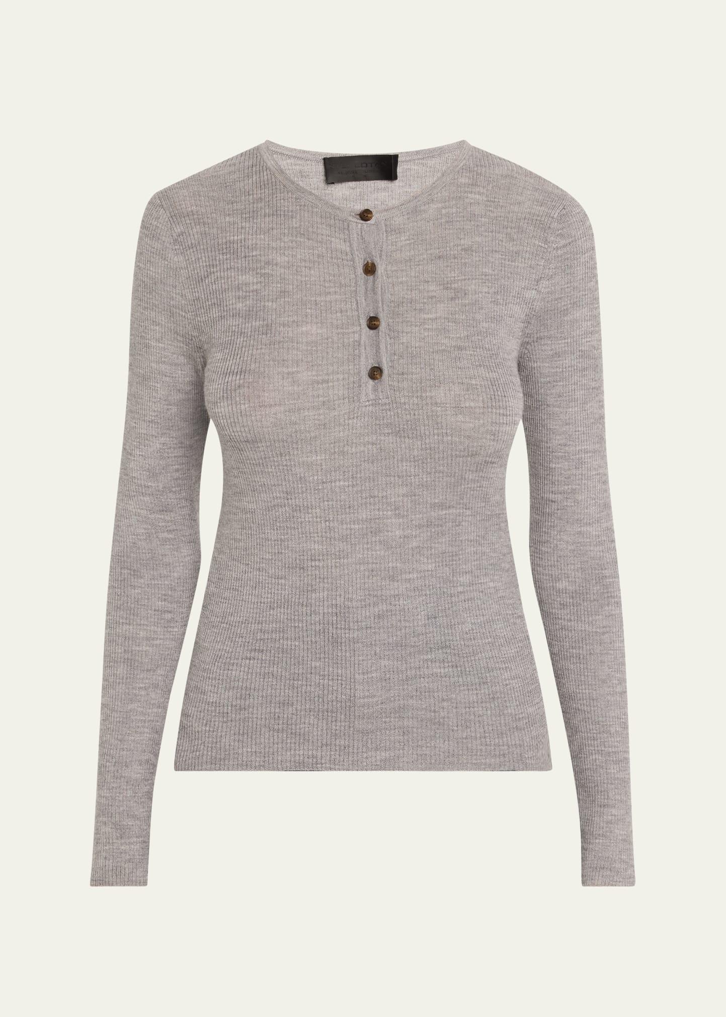klarise henley wool sweater