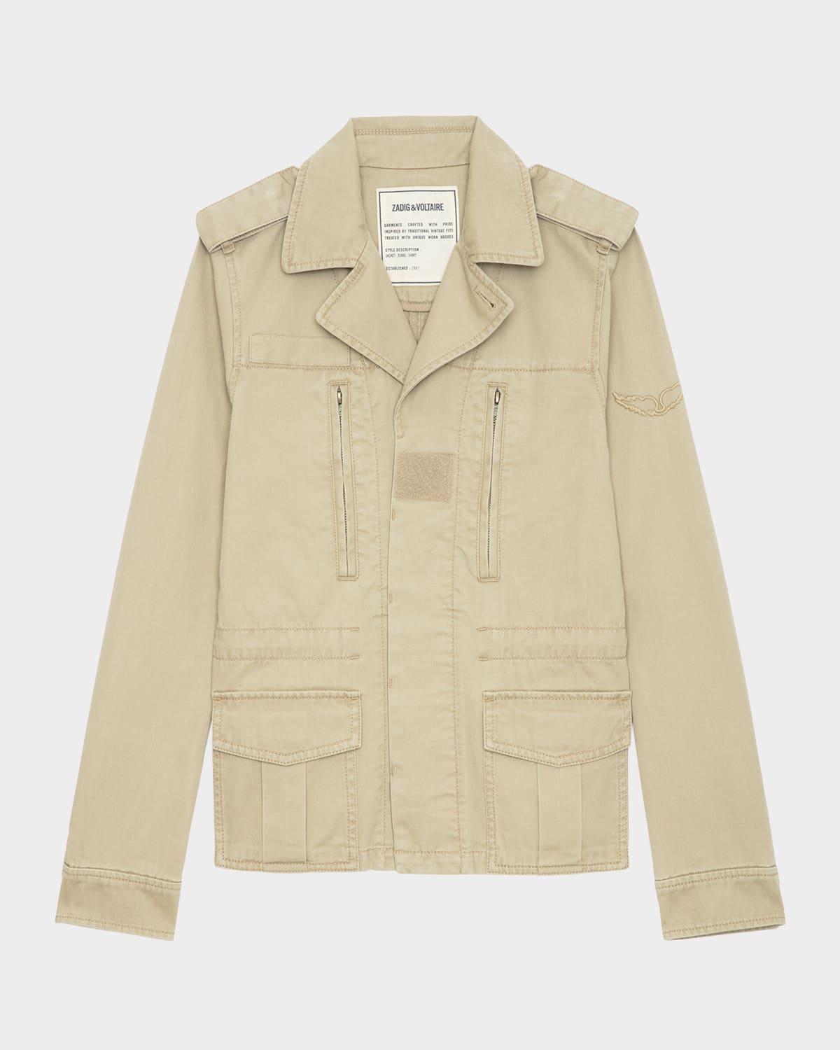 klimi washed cotton parka