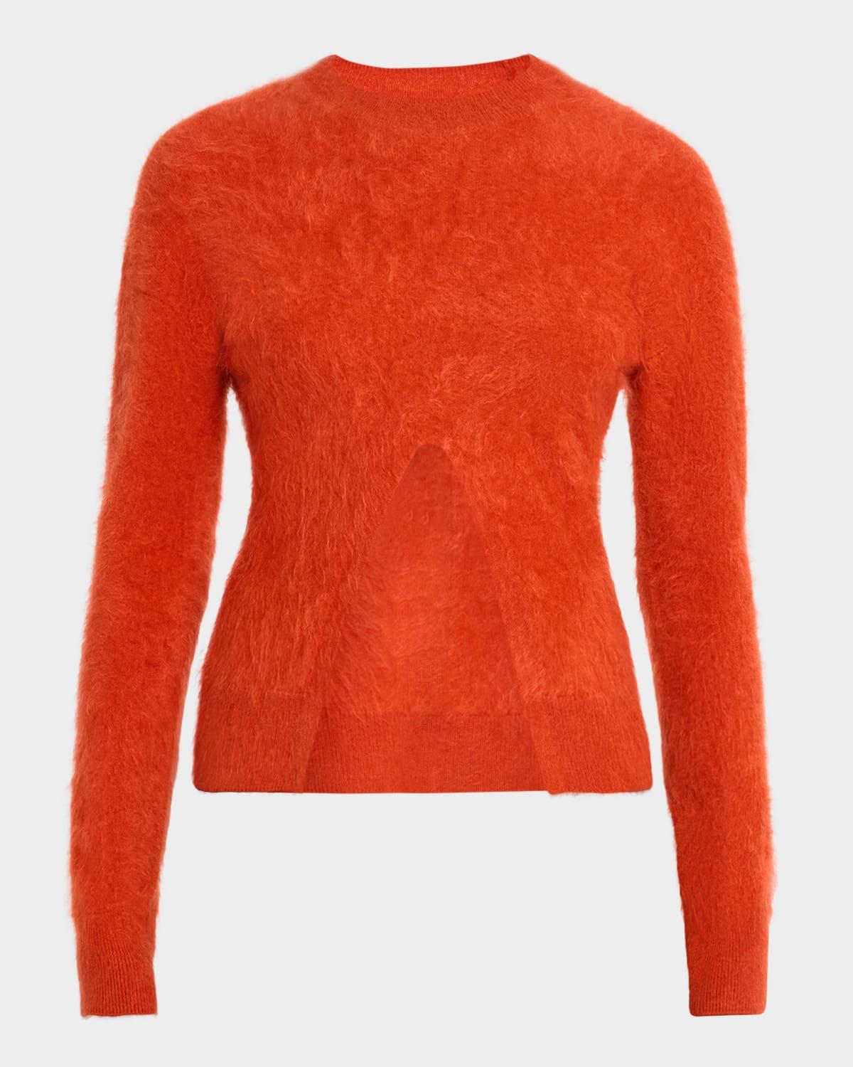 kloe cut-away cashmere sweater