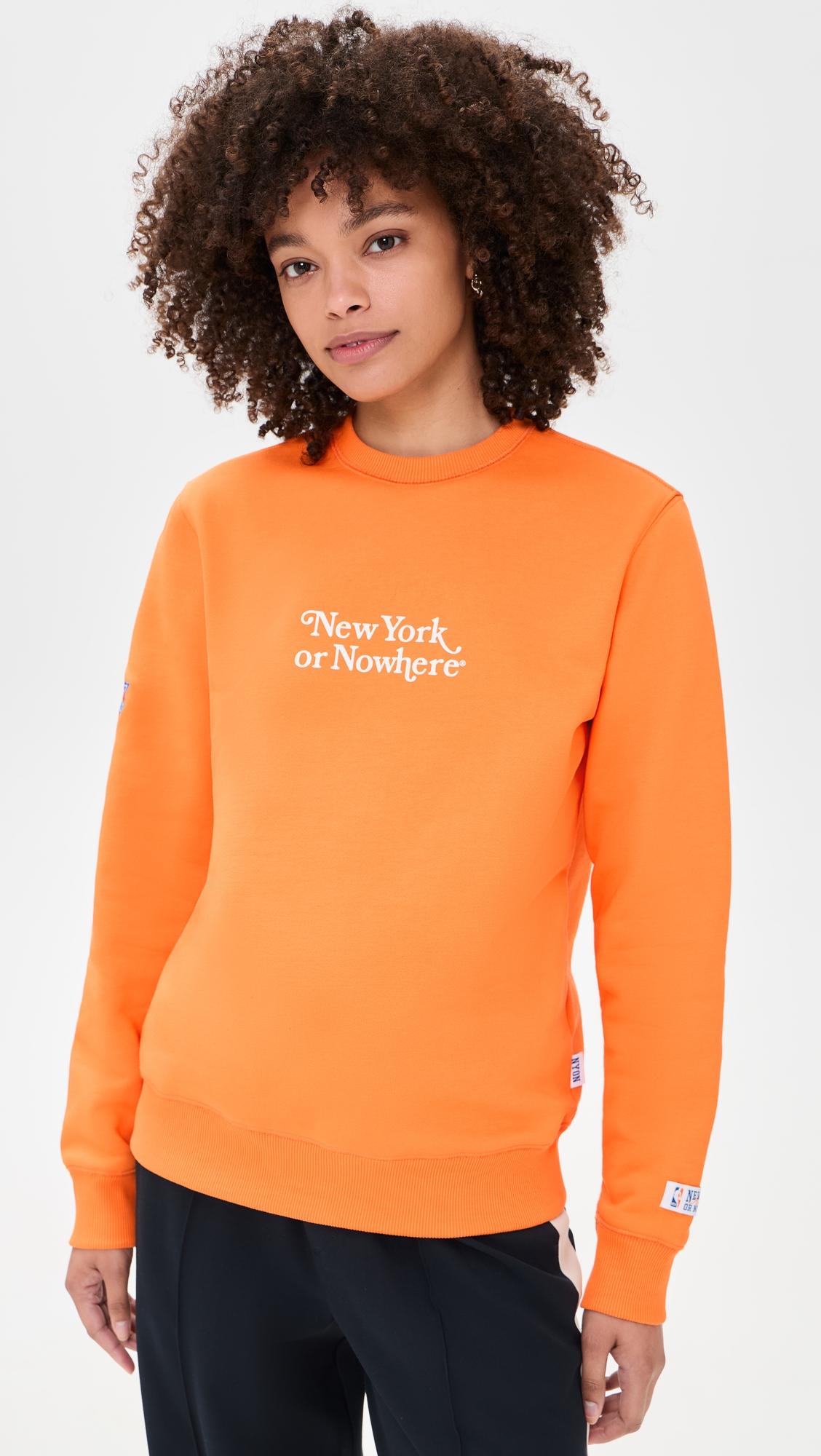 knicks classic crewneck sweatshirt
