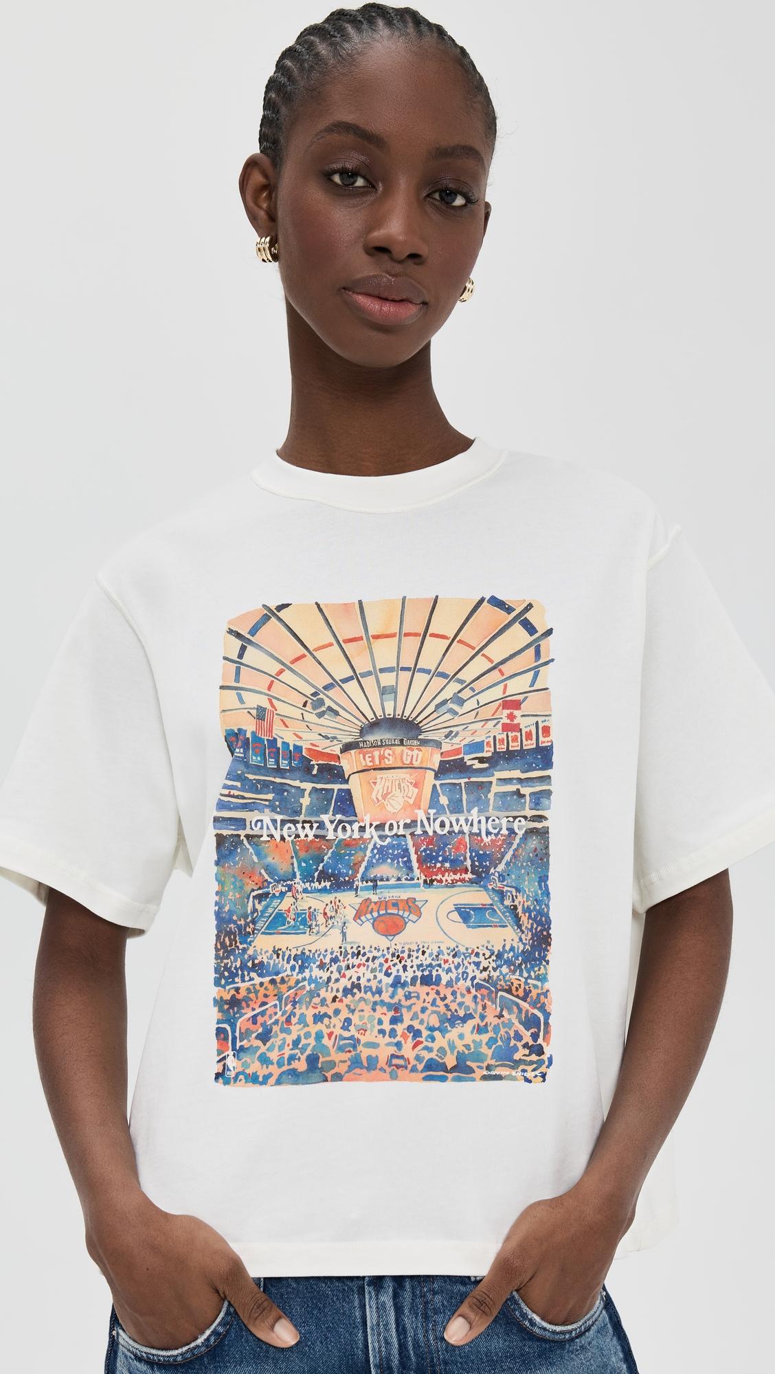 knicks garden color relaxed tee