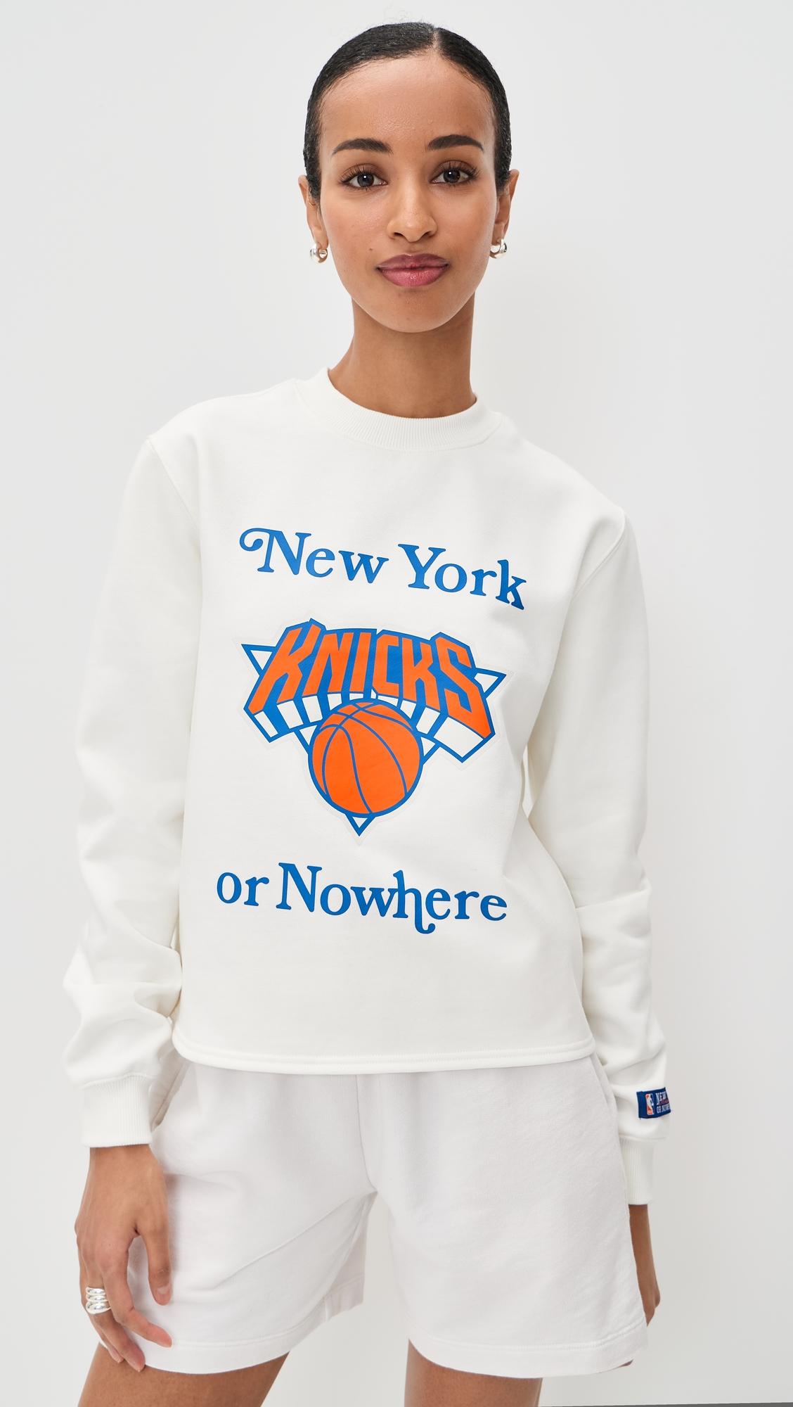 knicks give & go women's crewneck