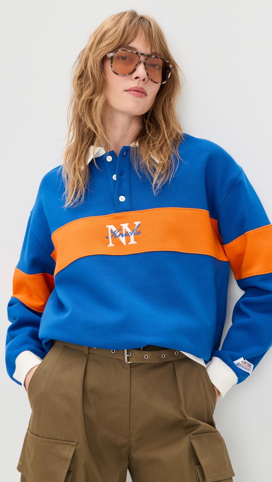 knicks rafters polo sweatshirt