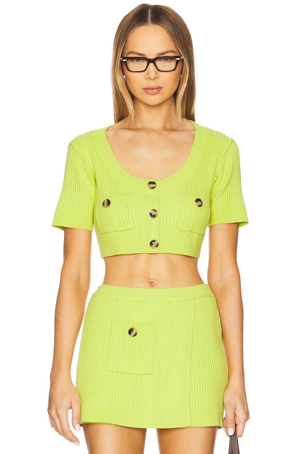 knit apron crop top