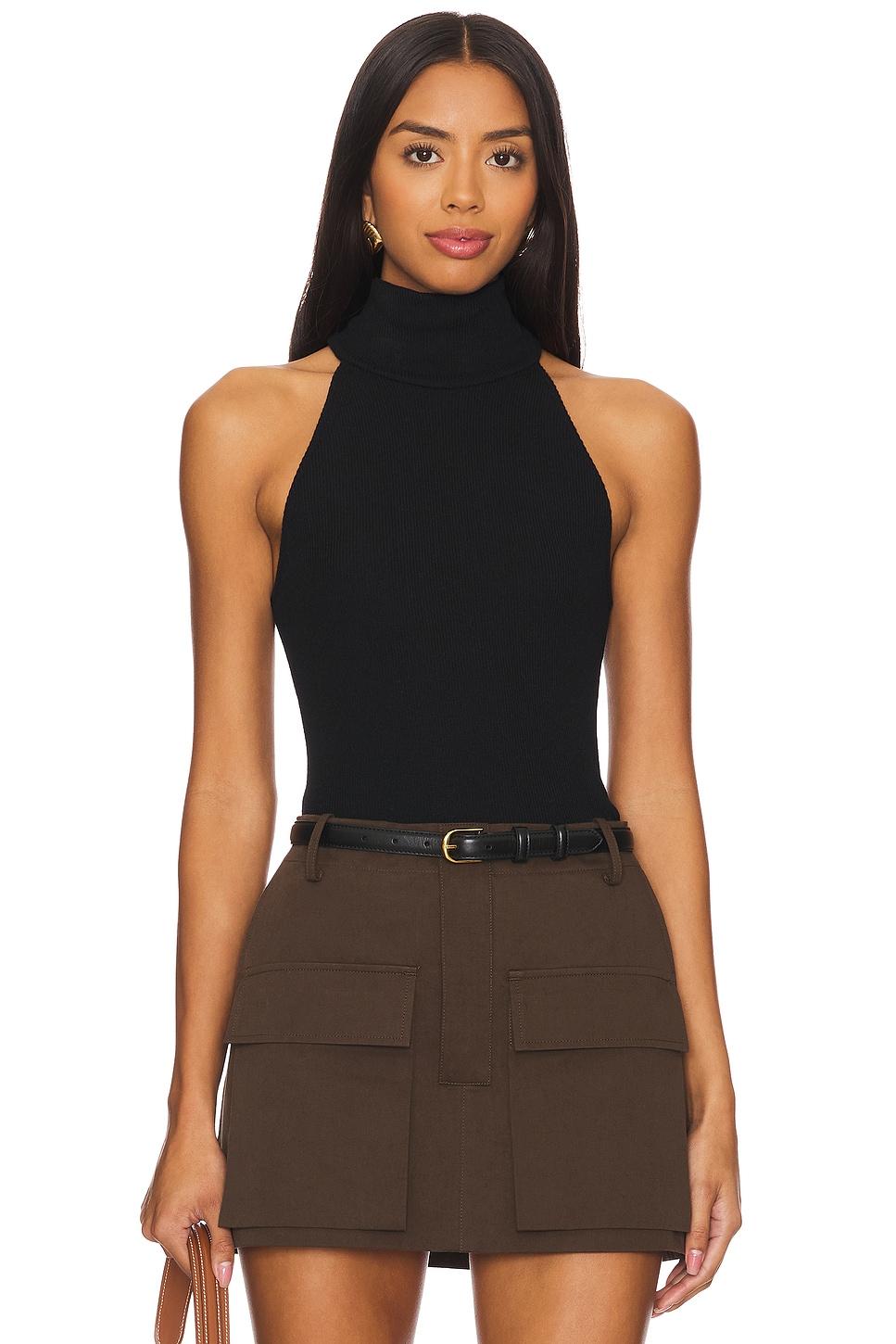 knit halter turtleneck