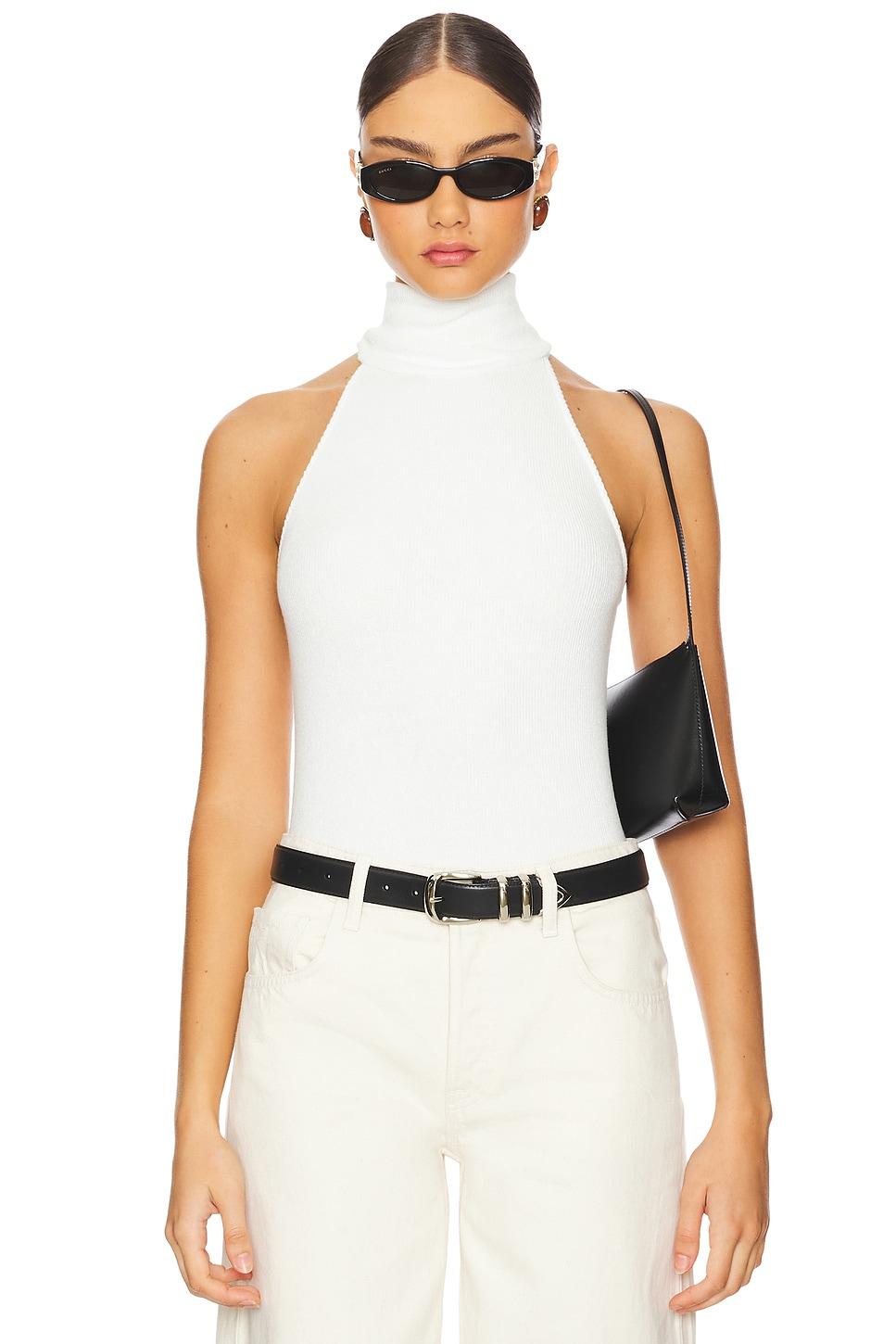 knit halter turtleneck