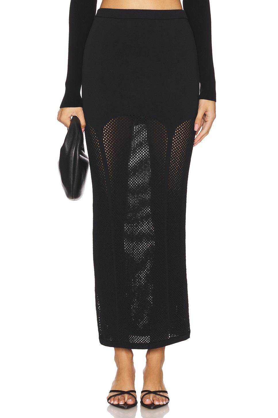 knit mesh garter skirt