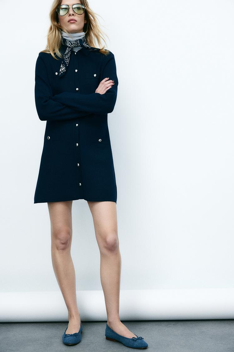 knit mini dress