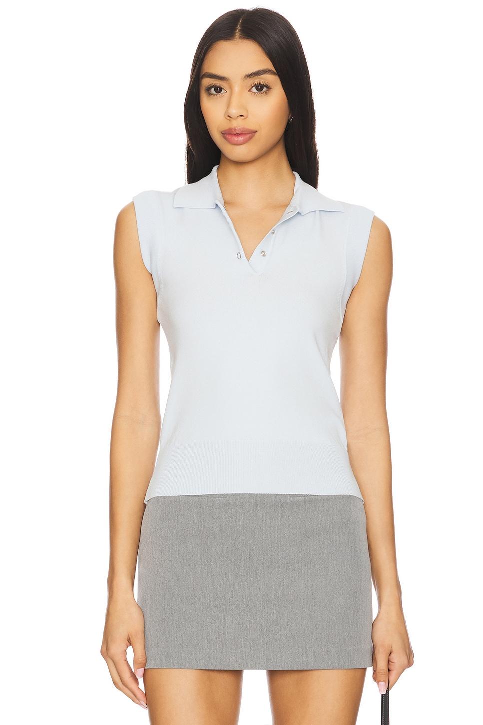 knit polo top