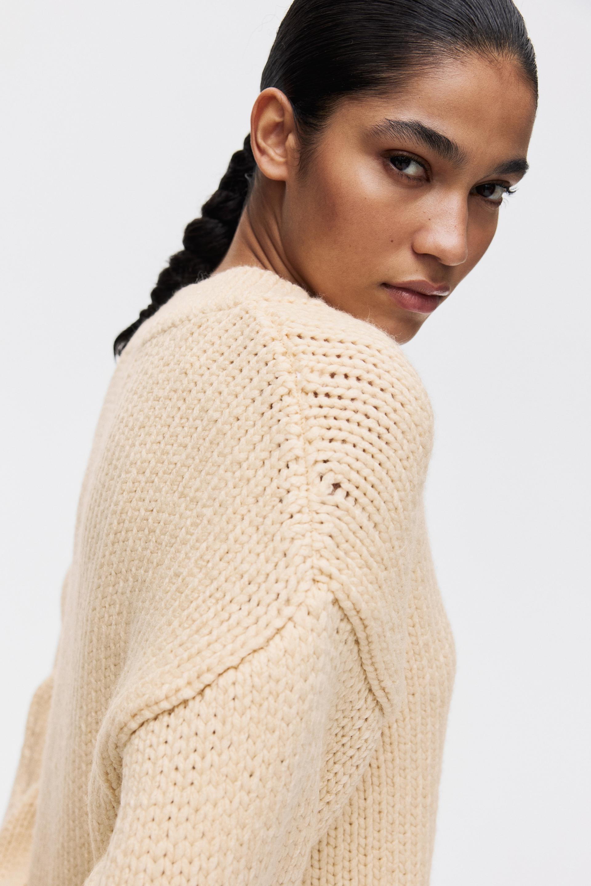 knit v-neck sweater