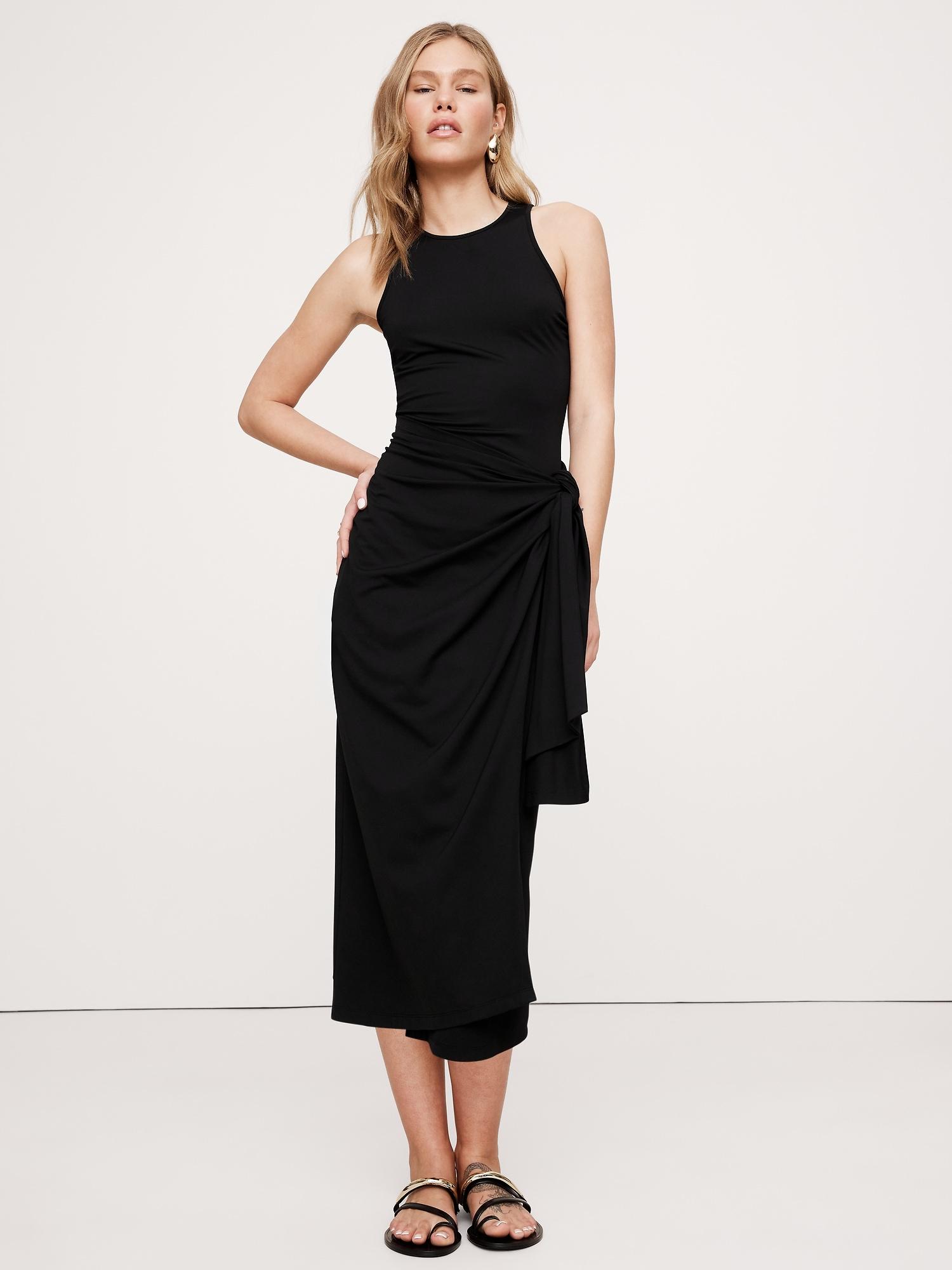 knit wrap dress