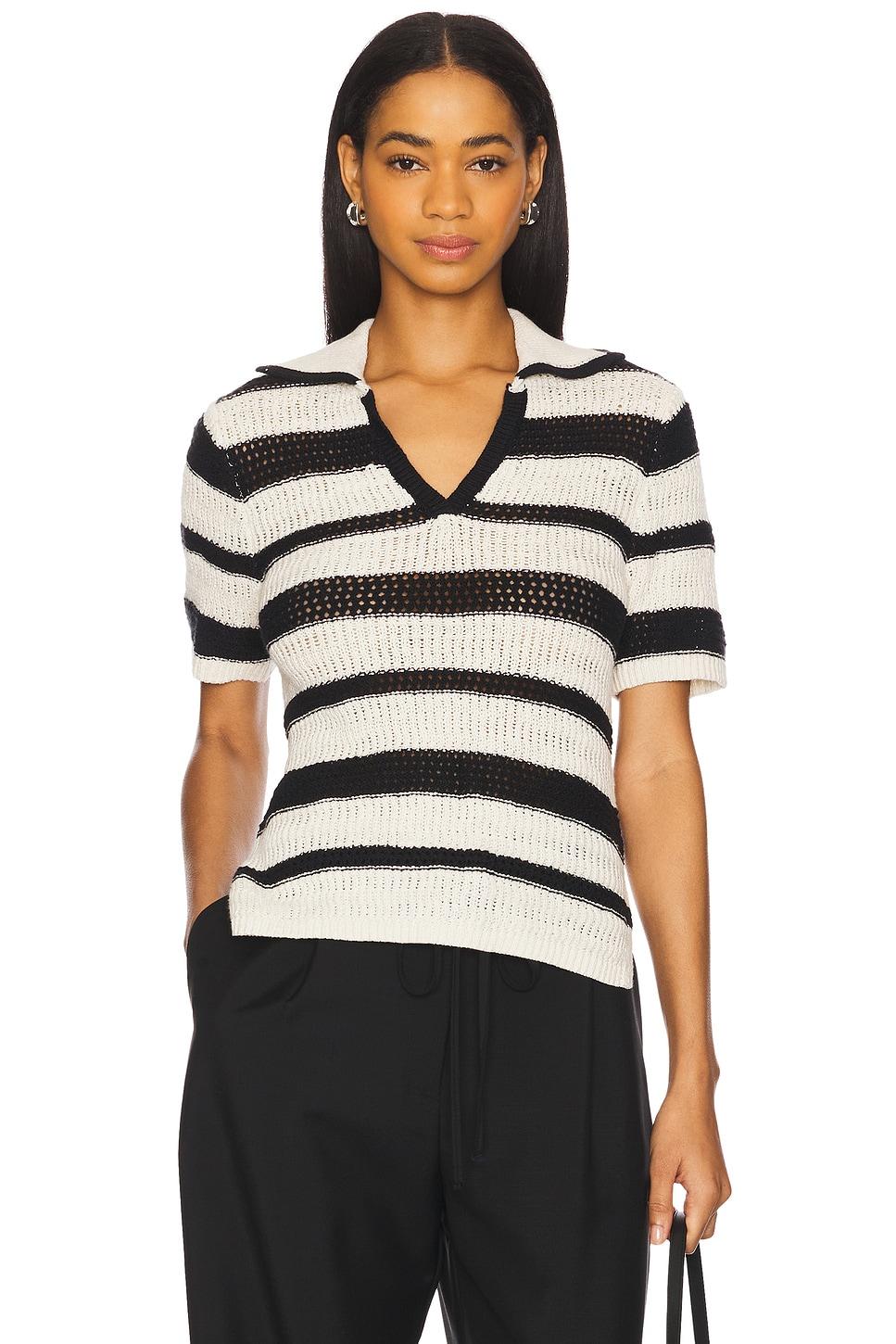 knitted collared top