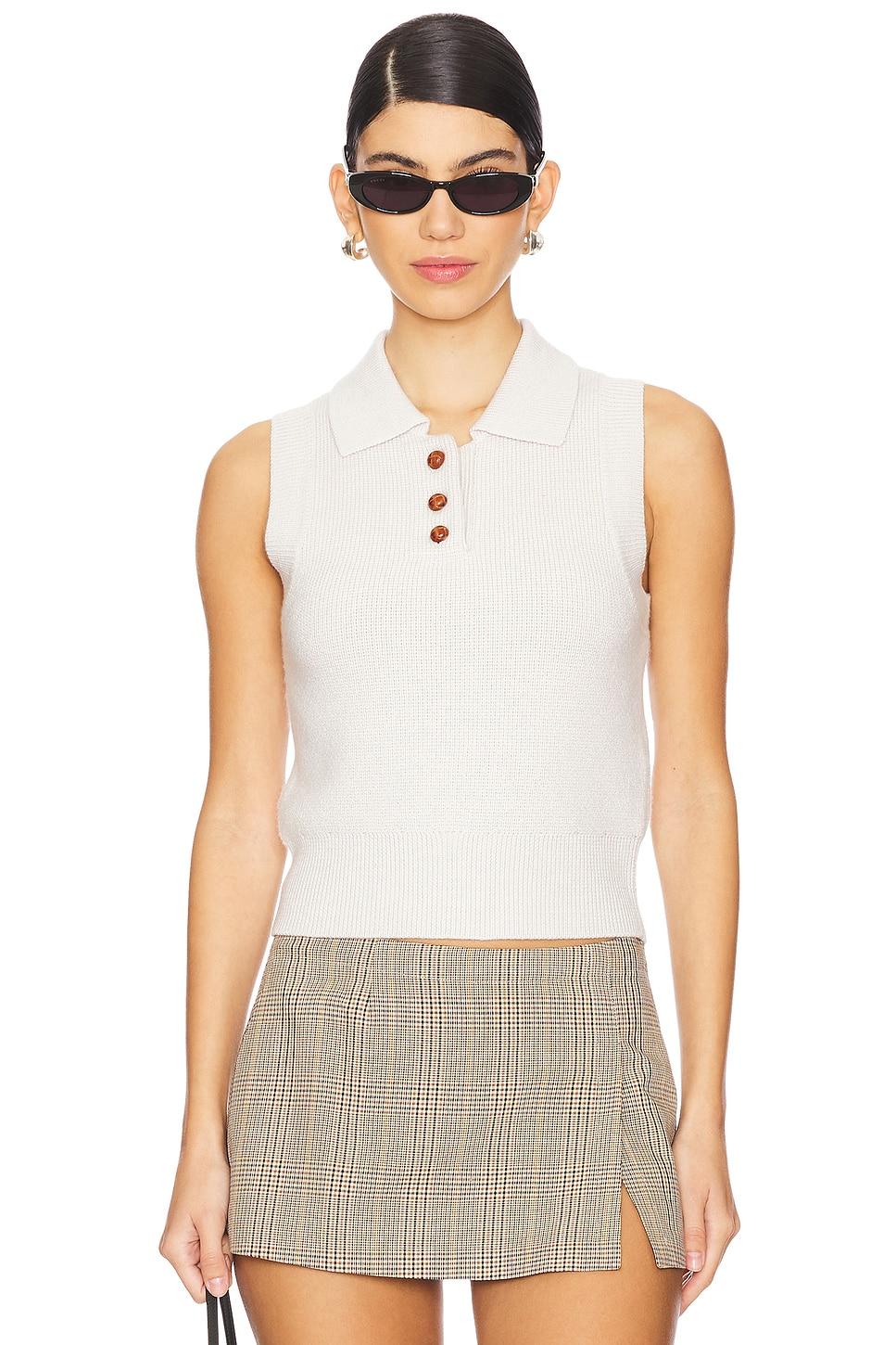 knitted polo top