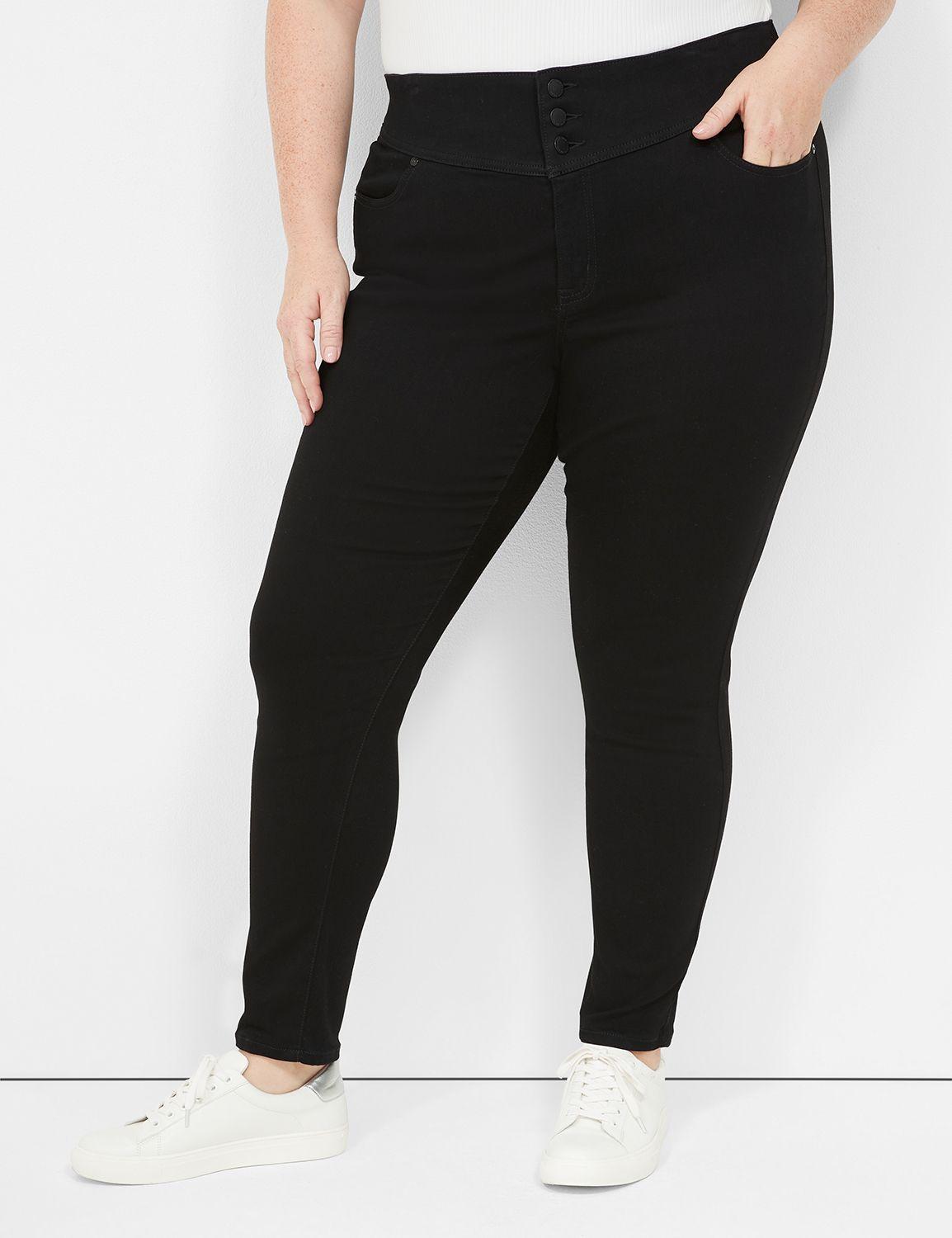 knockout high-rise sateen jegging