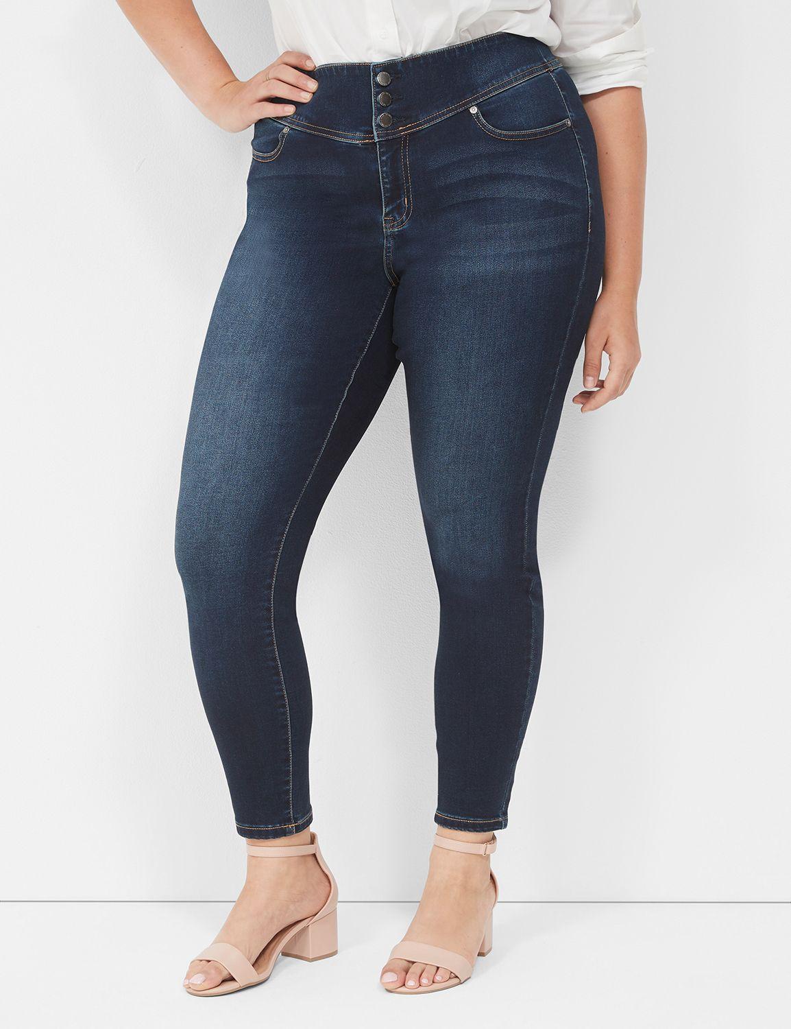 knockout high-rise sateen jegging