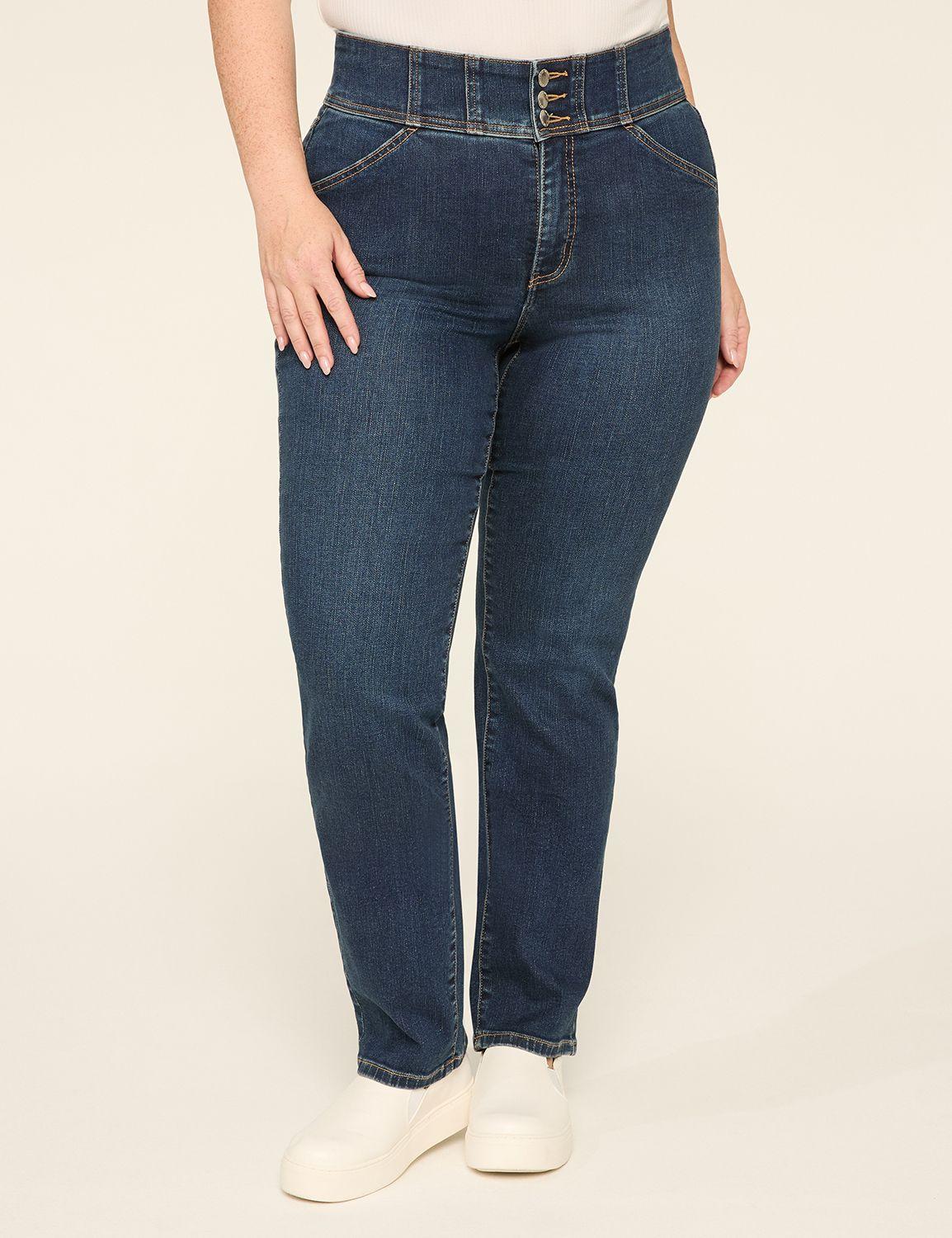 knockout high-rise straight leg jean