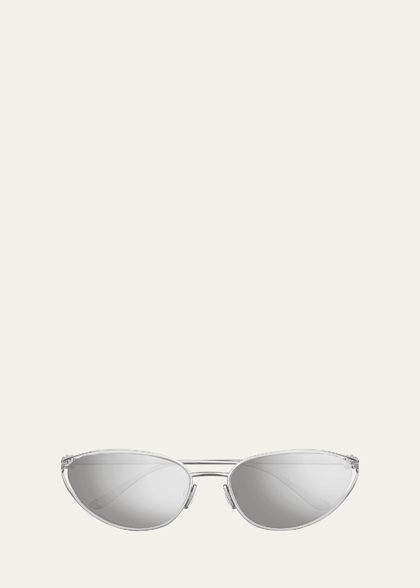 knot metal cat-eye sunglasses