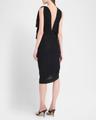 knotted sleeveless silk-cotton knit midi dress