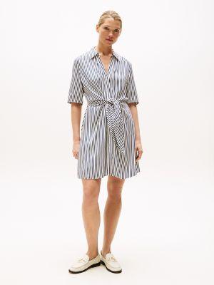 knotted v-neck dress