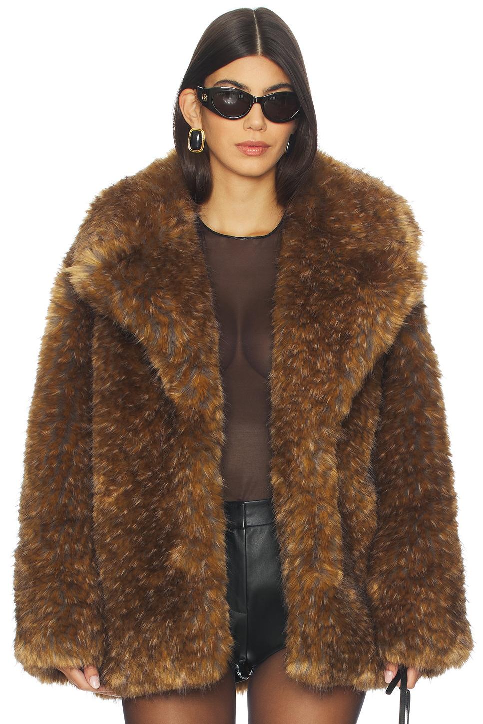 knox faux fur coat