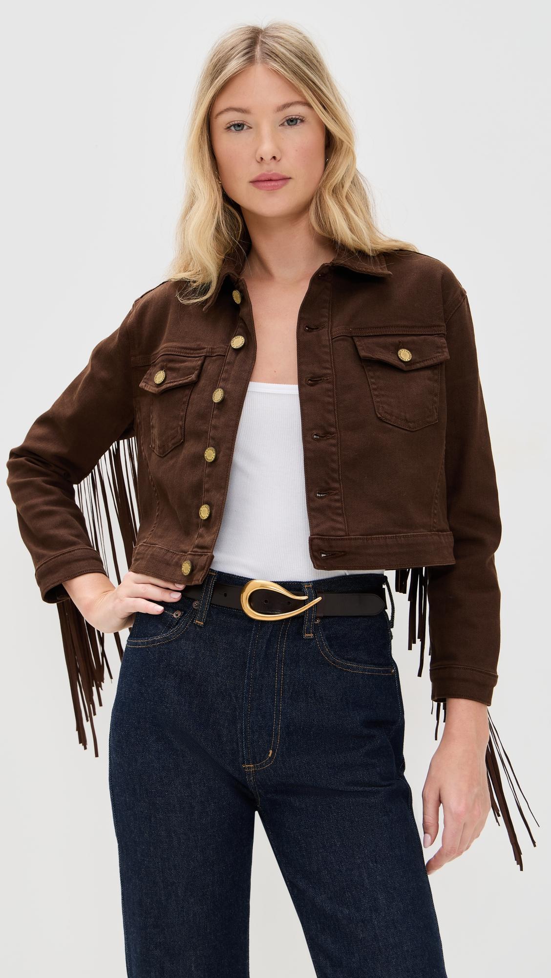 koda fringe crop jacket