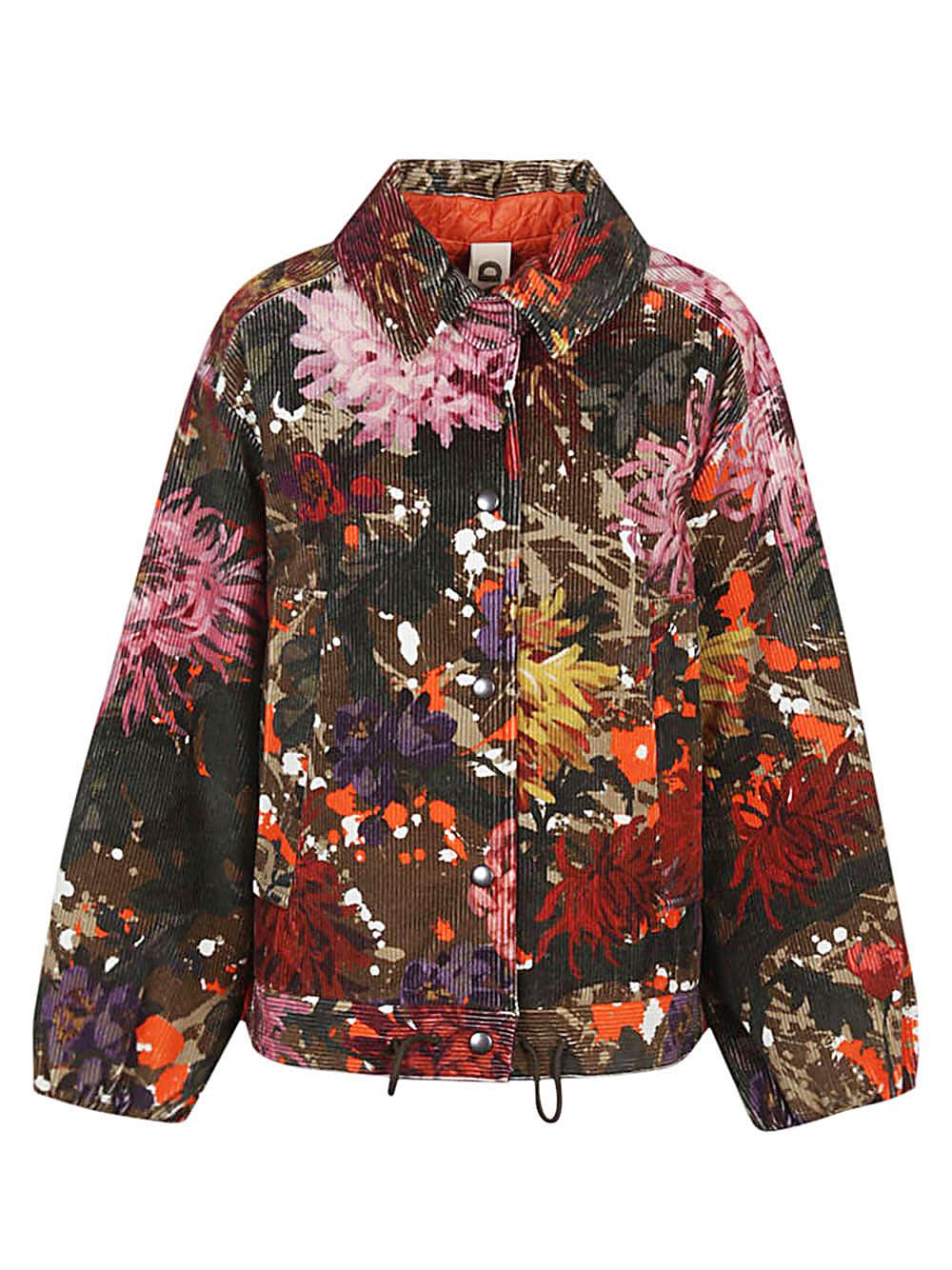 konrad ev floral print bomber jacket